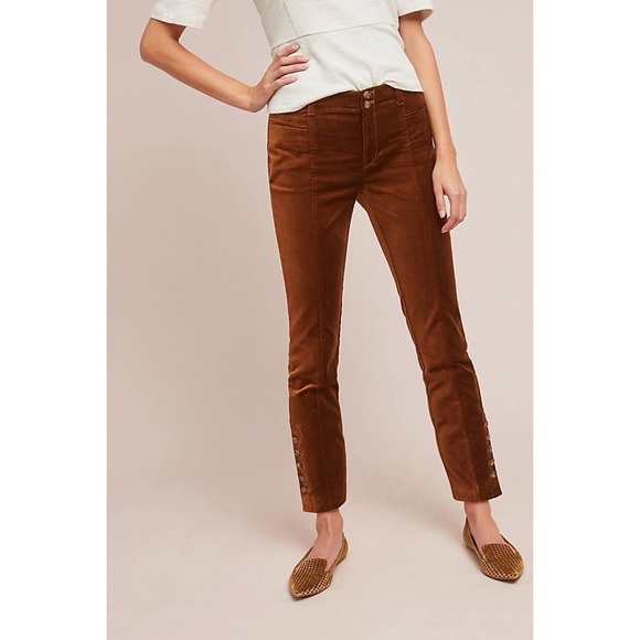 Anthropologie Pants - Anthropologie Essential Velvet Slim Trousers